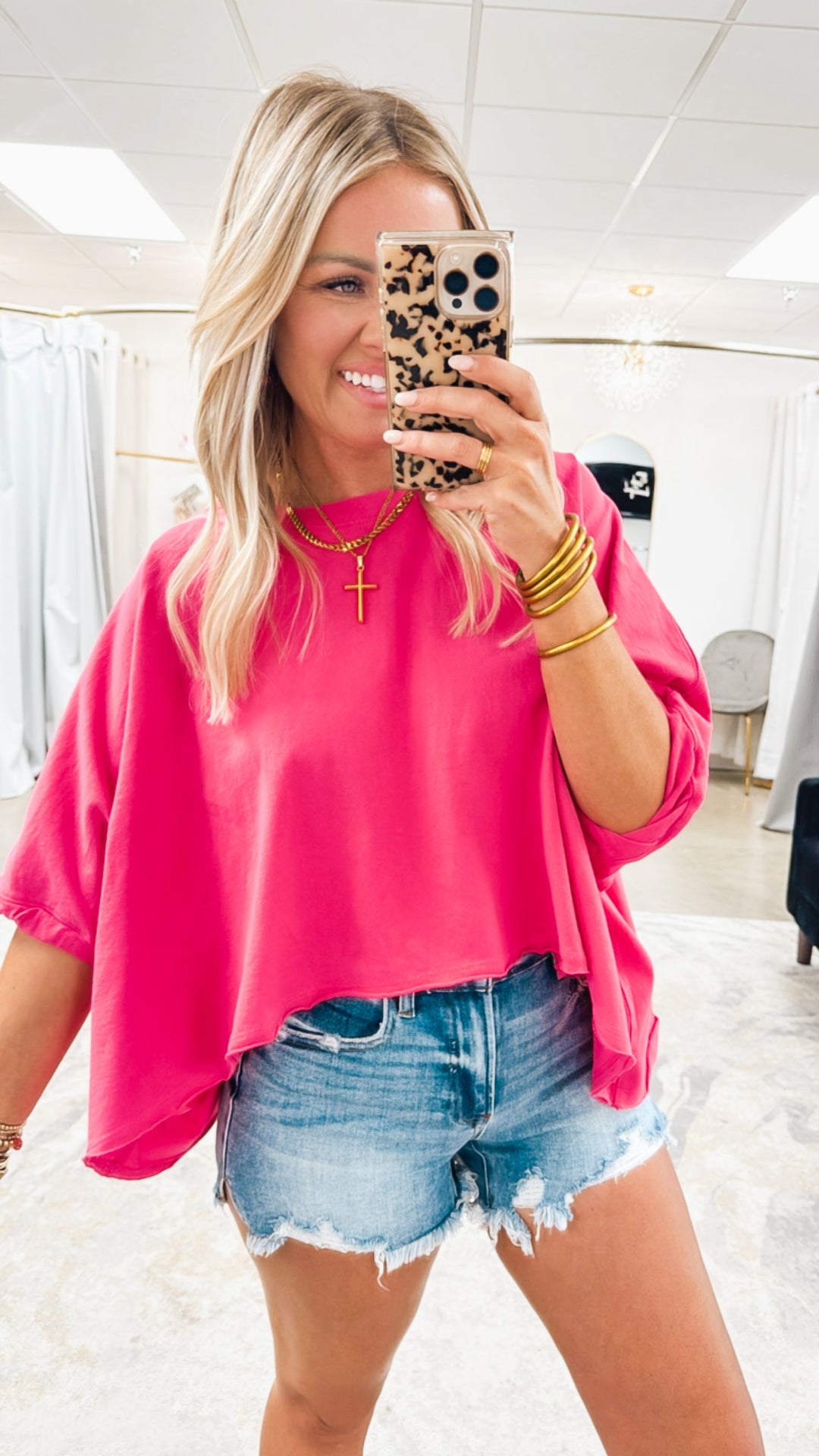 Cloud Perfection Top-Hot Pink