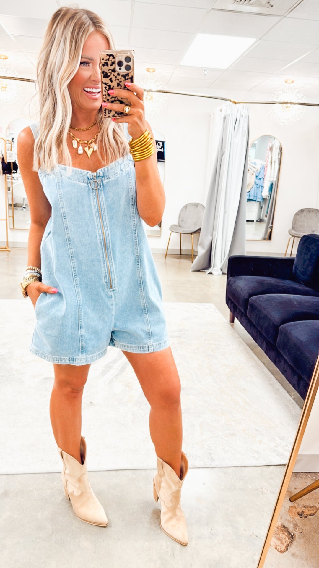Phoenix Front Zip Romper