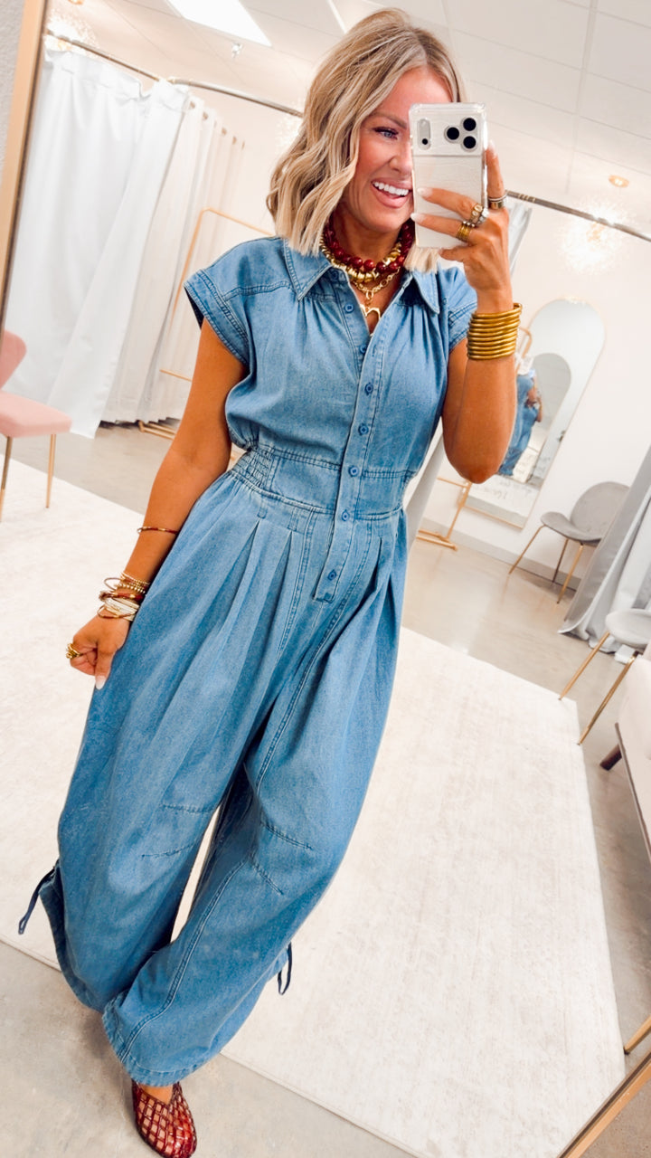 The Harper Side Cinch Jumpsuit