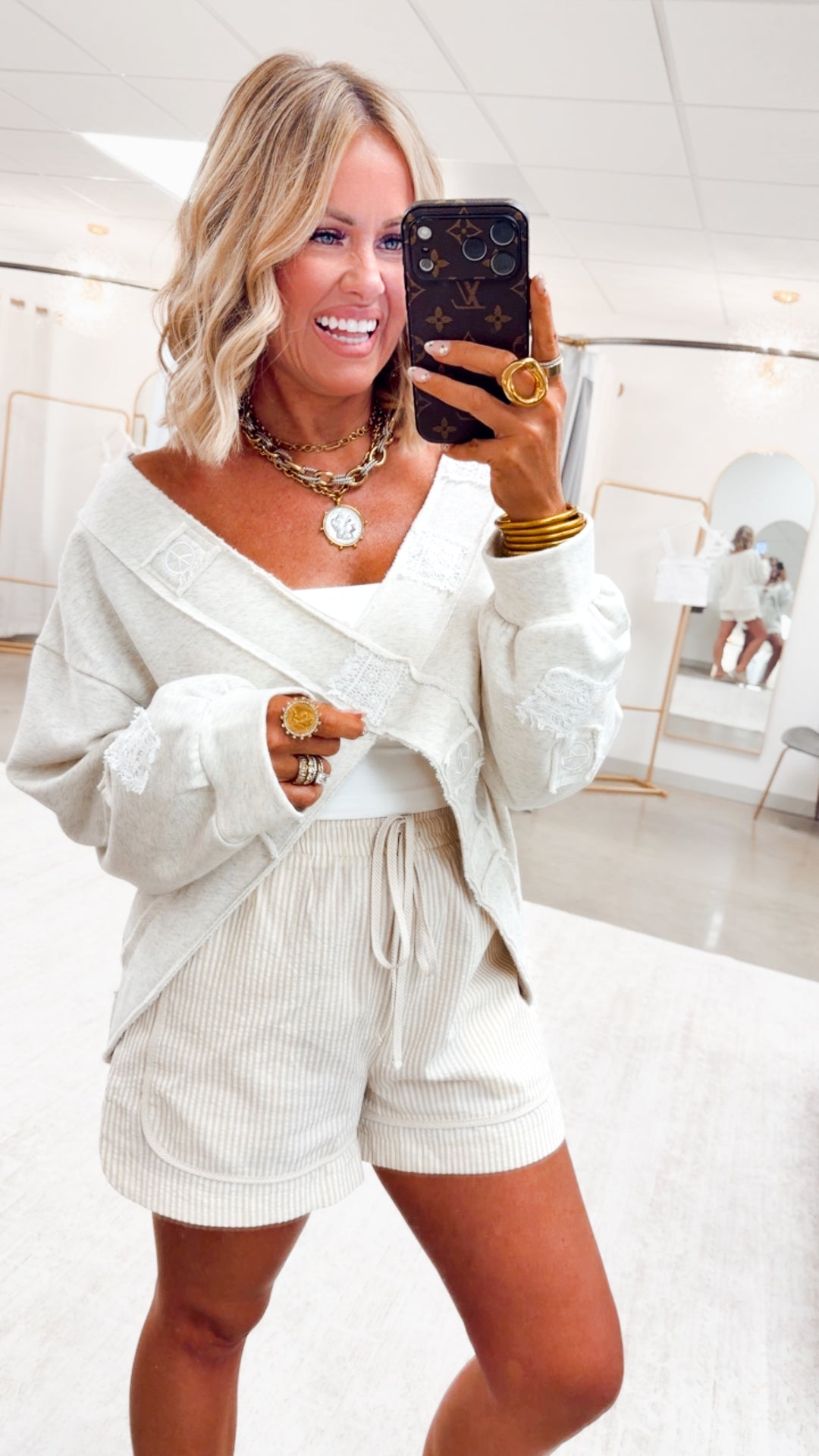The Quinn Wrap Top-Oatmeal