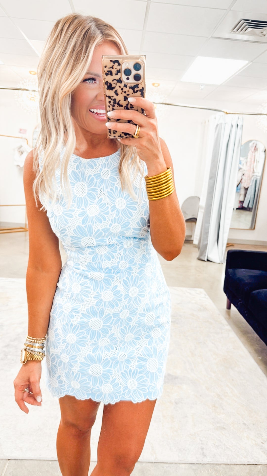 Skylar Eyelet Lace Mini Dress
