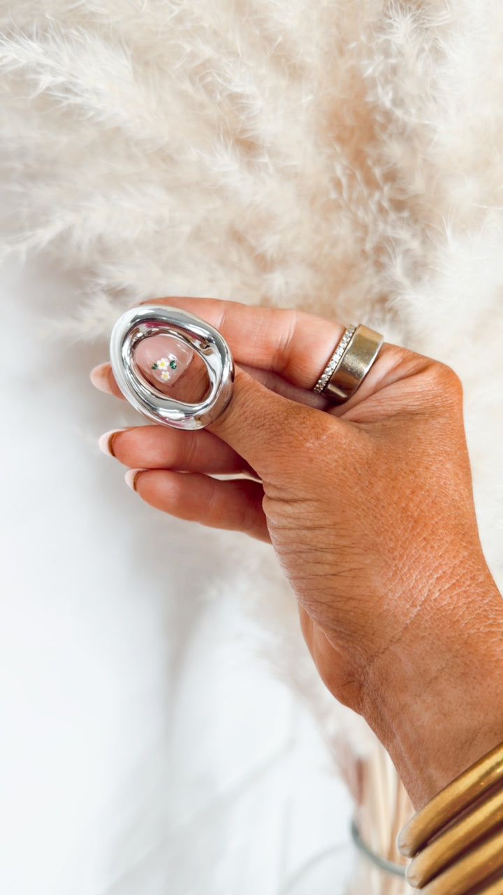 The Halo Ring-Silver