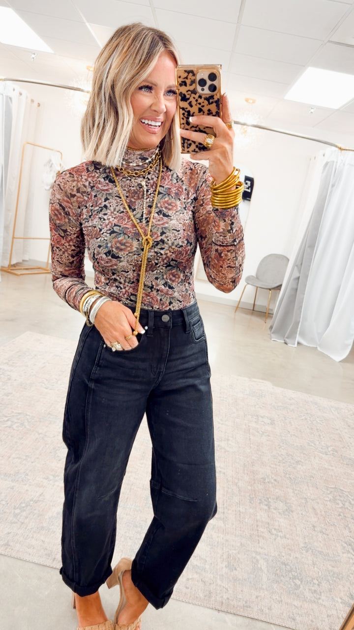 Stetson Barrel Cuffed Jeans-Black