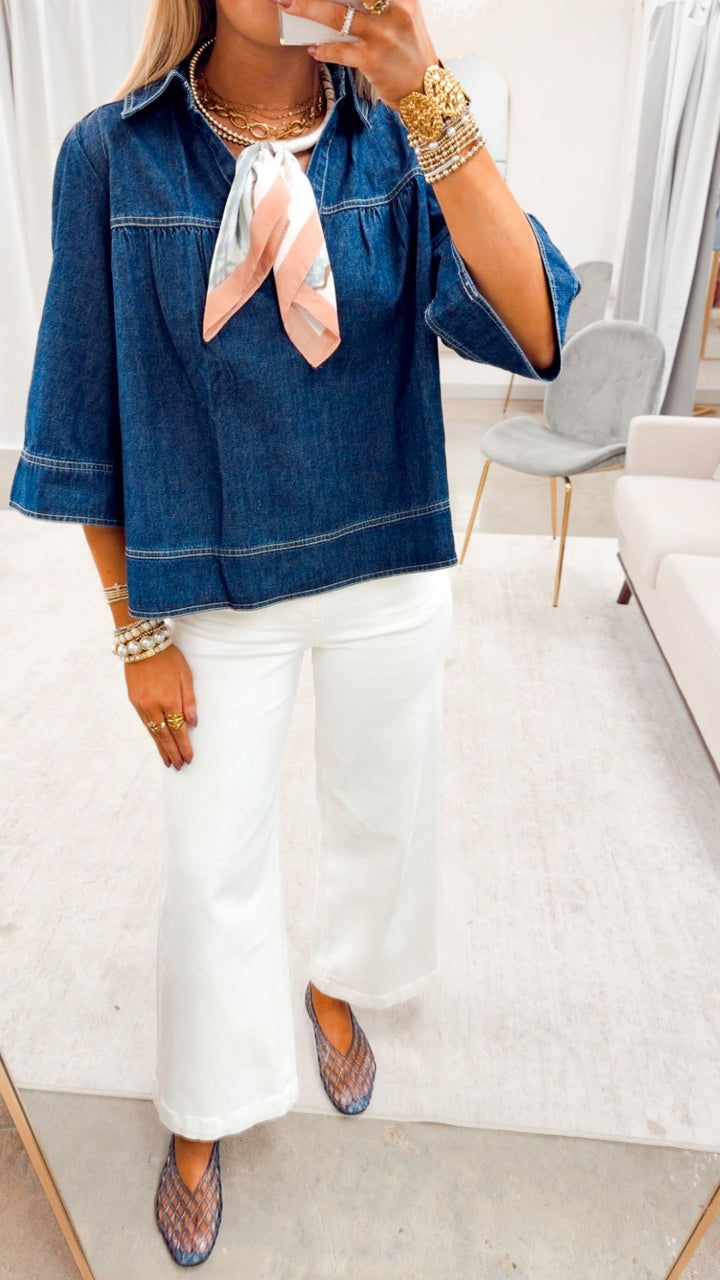 Denim Solace Top