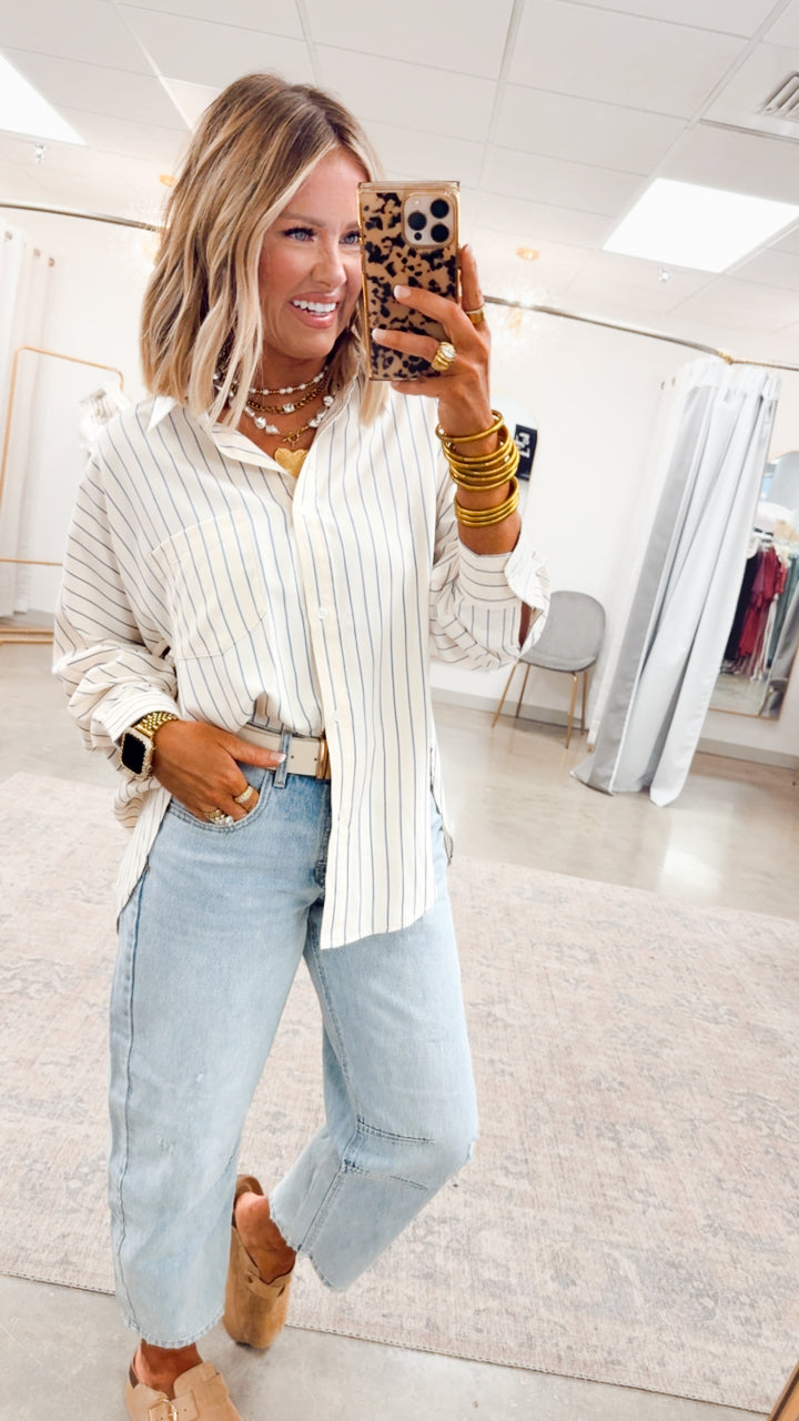 Sophisticated Stripe Blouse