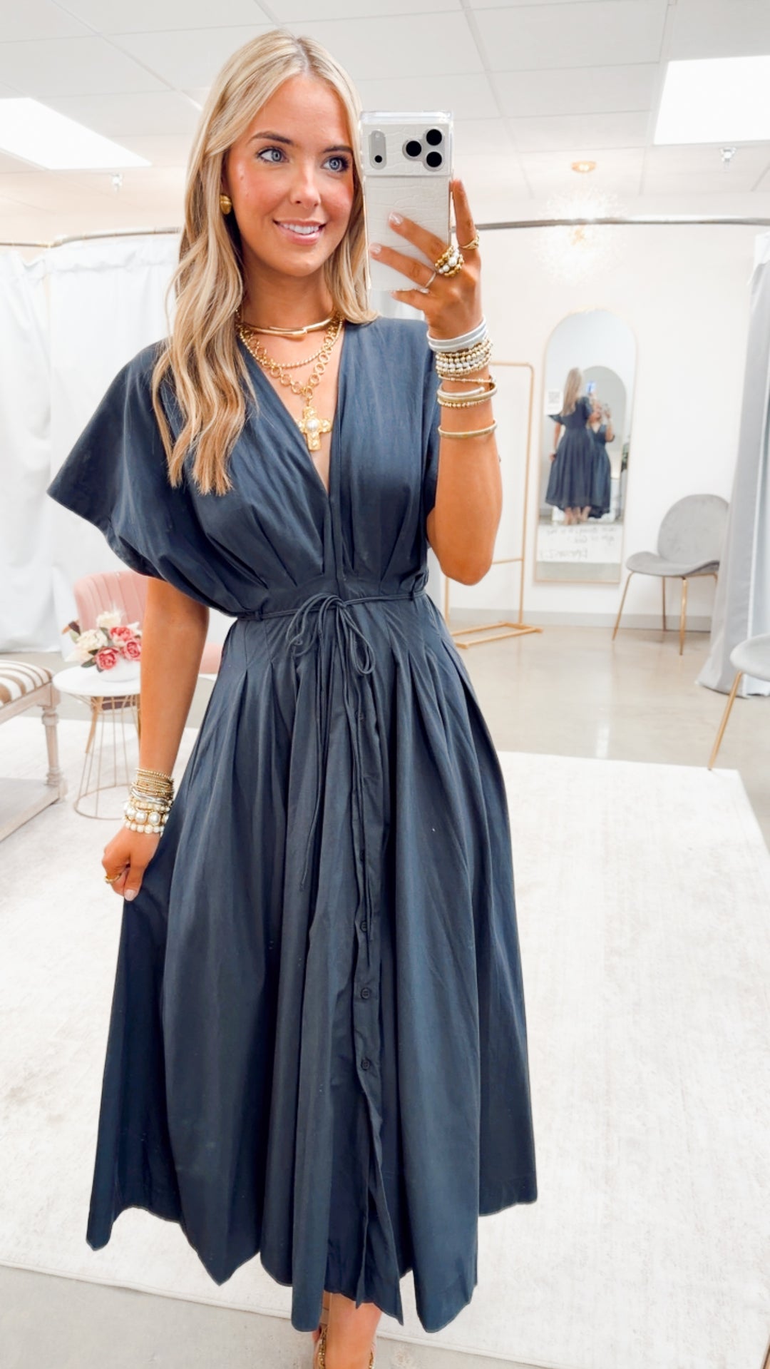 The Perfectly Placed Dress-Midnight