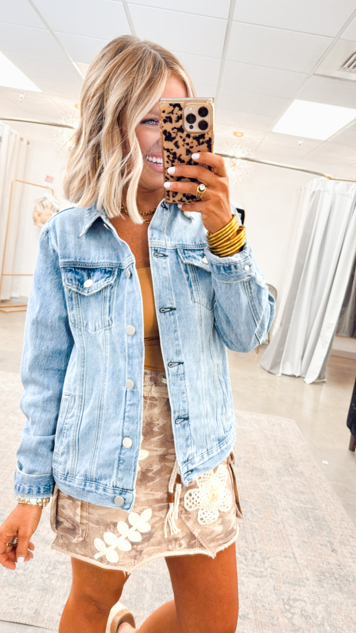 Relaxed Fit Vintage Denim Jacket