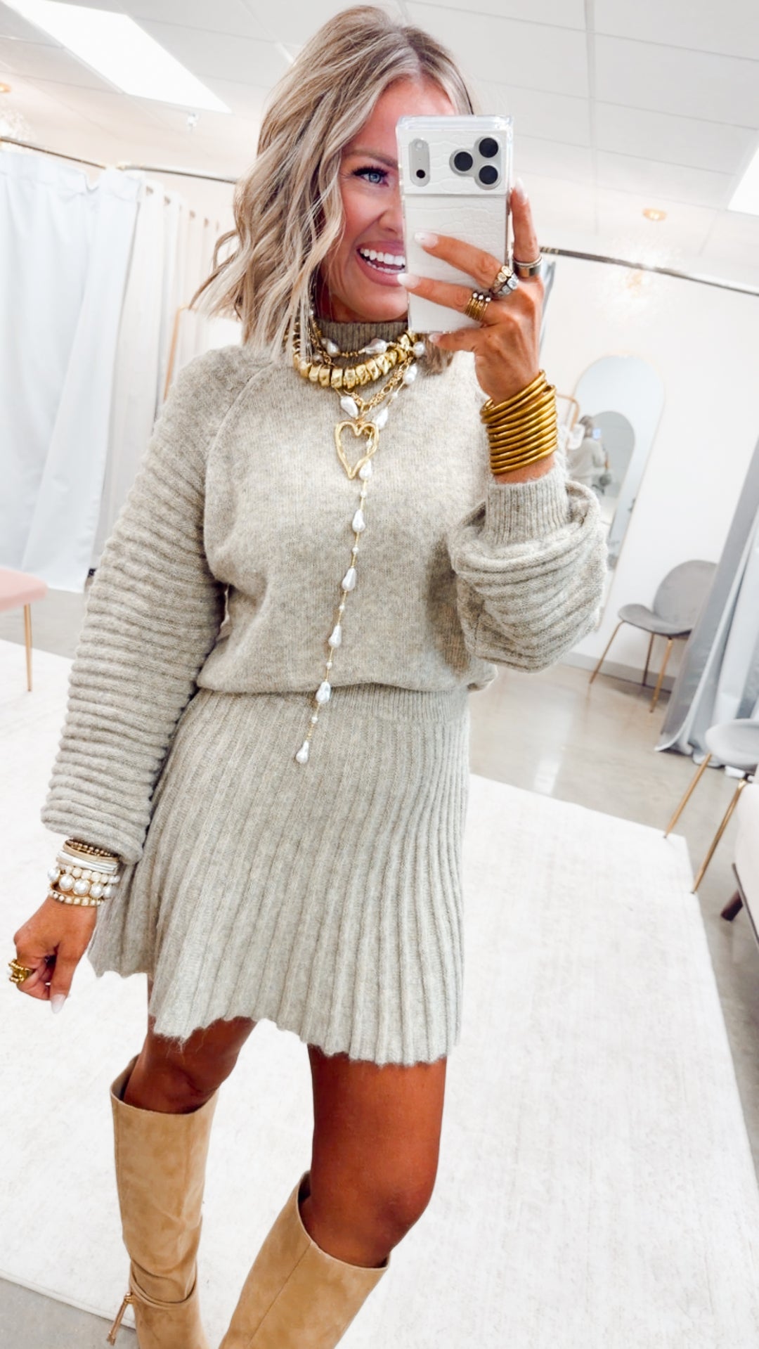 The Bradleigh Sweater Top & Skirt Set
