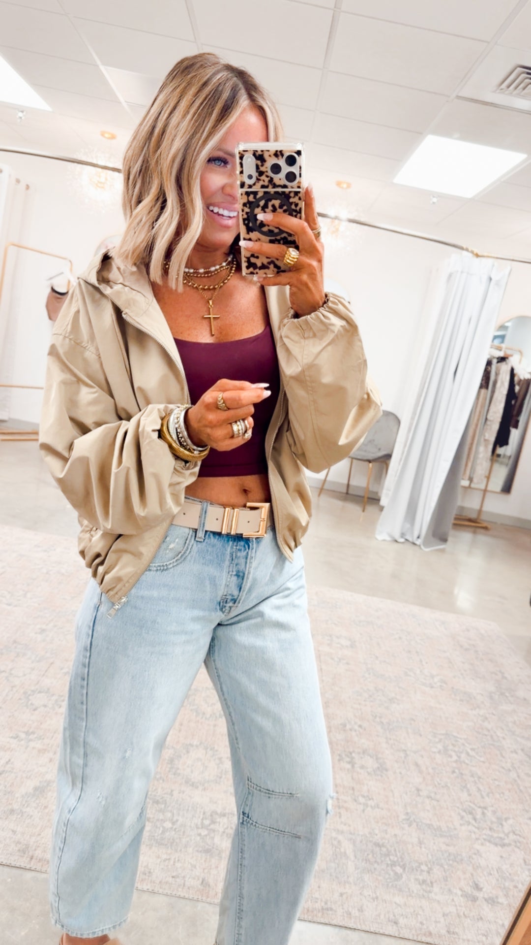 The Ace Hooded Jacket-Taupe