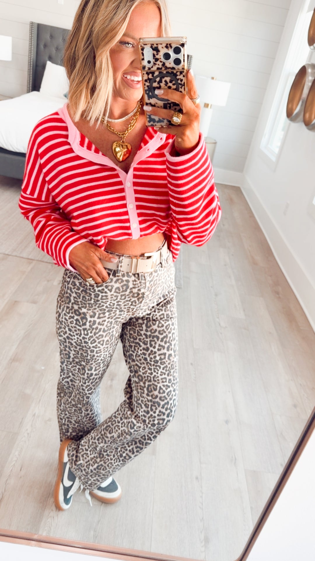 The Blush Hour Cardigan Top-Pink/Red