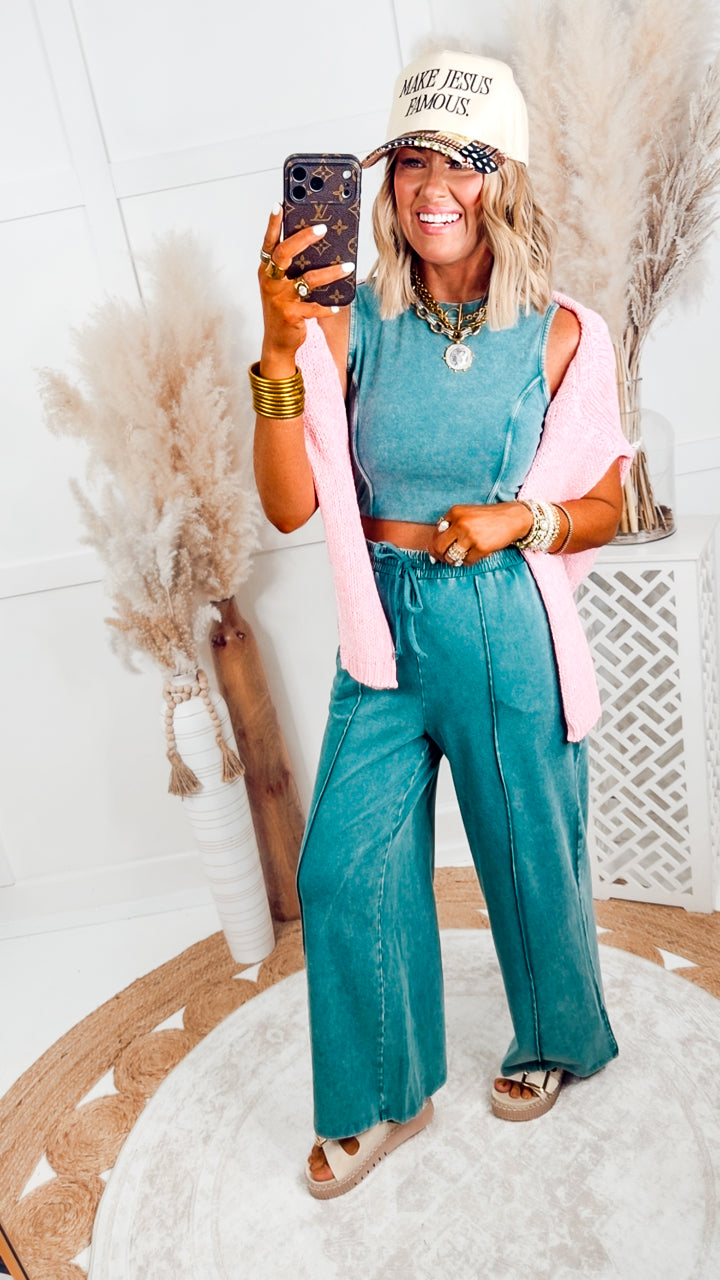 The Drift Away Set-Teal