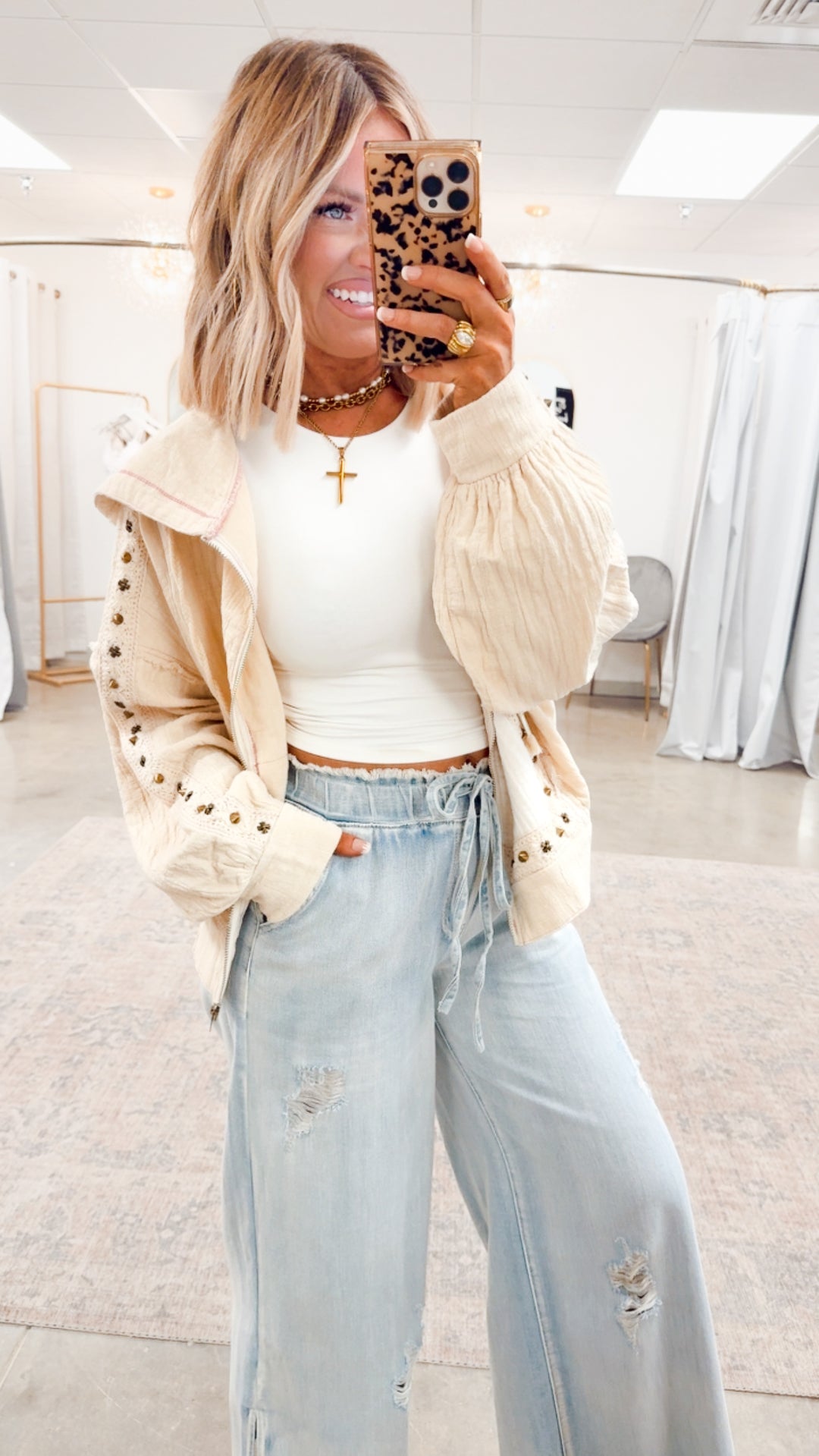 Free Spirit Lightweight Jacket-Natural