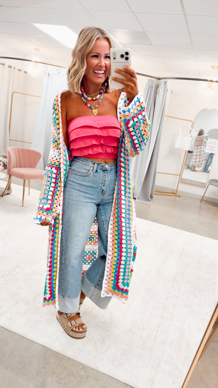 The Colorfield Crochet Cardigan
