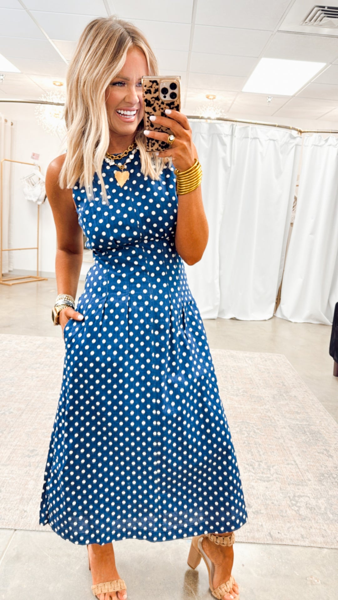 Estelle Polka Dot Dress