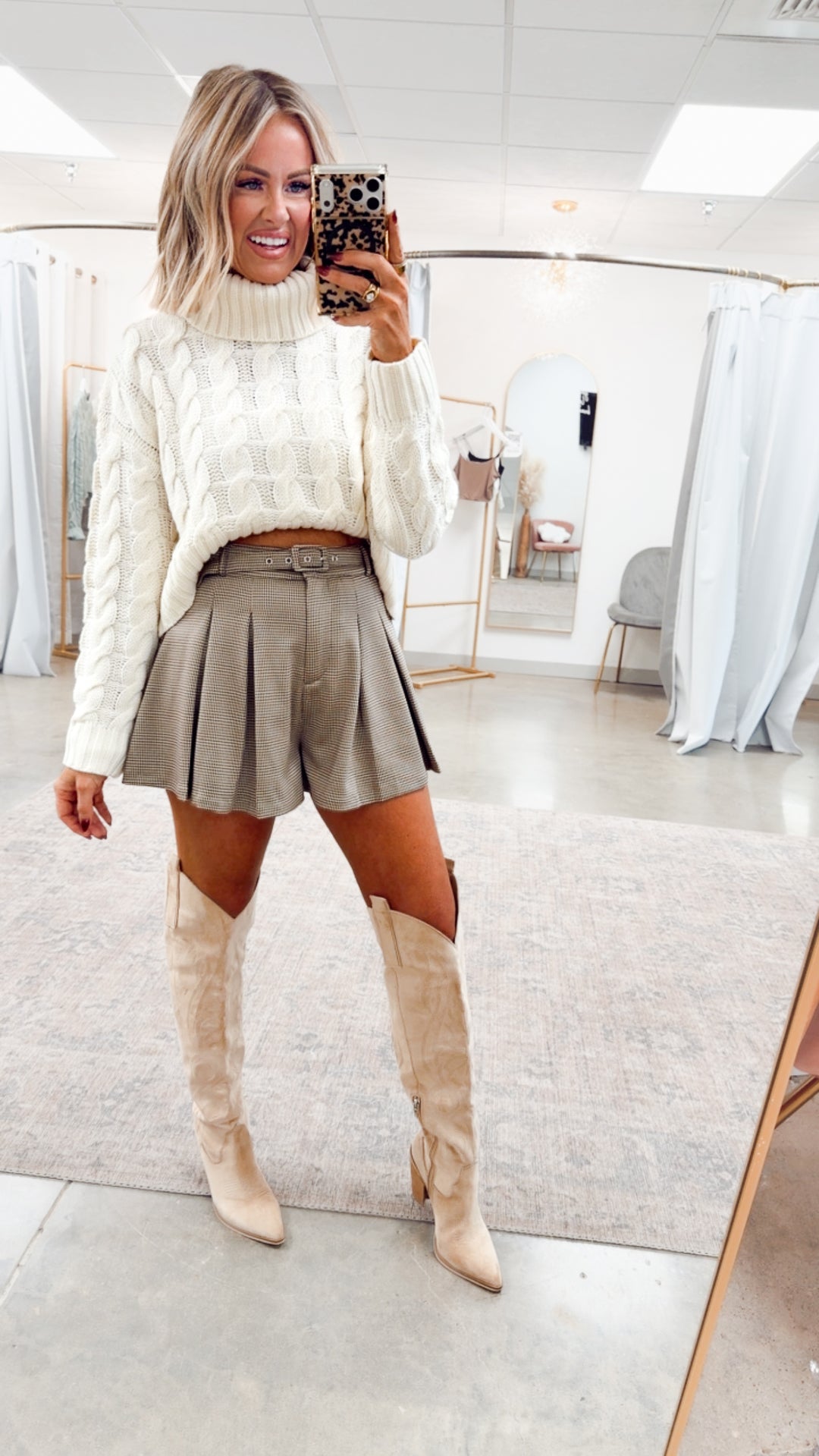 Parker Houndstooth Shorts