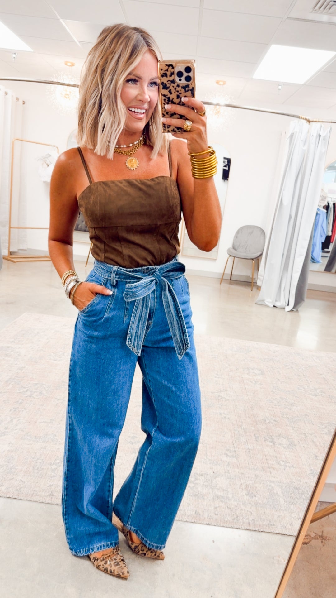 Aurelia Cami Top-Dark Oak