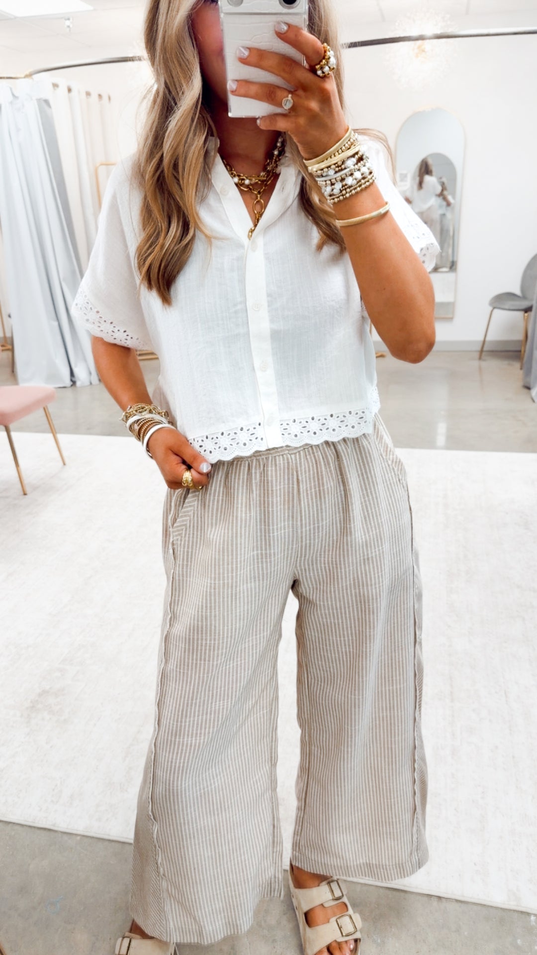 The Laura Eyelet Top