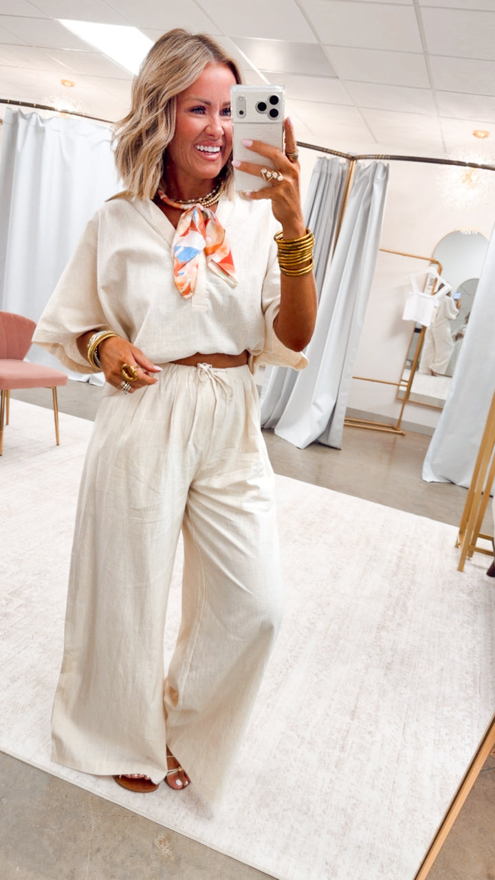 The Lora Popover Set- Linen