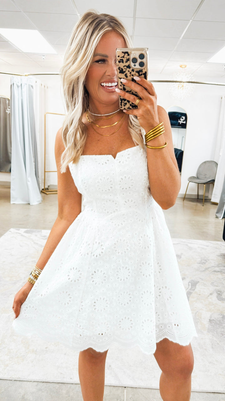 Brielle Eyelet Mini Dress
