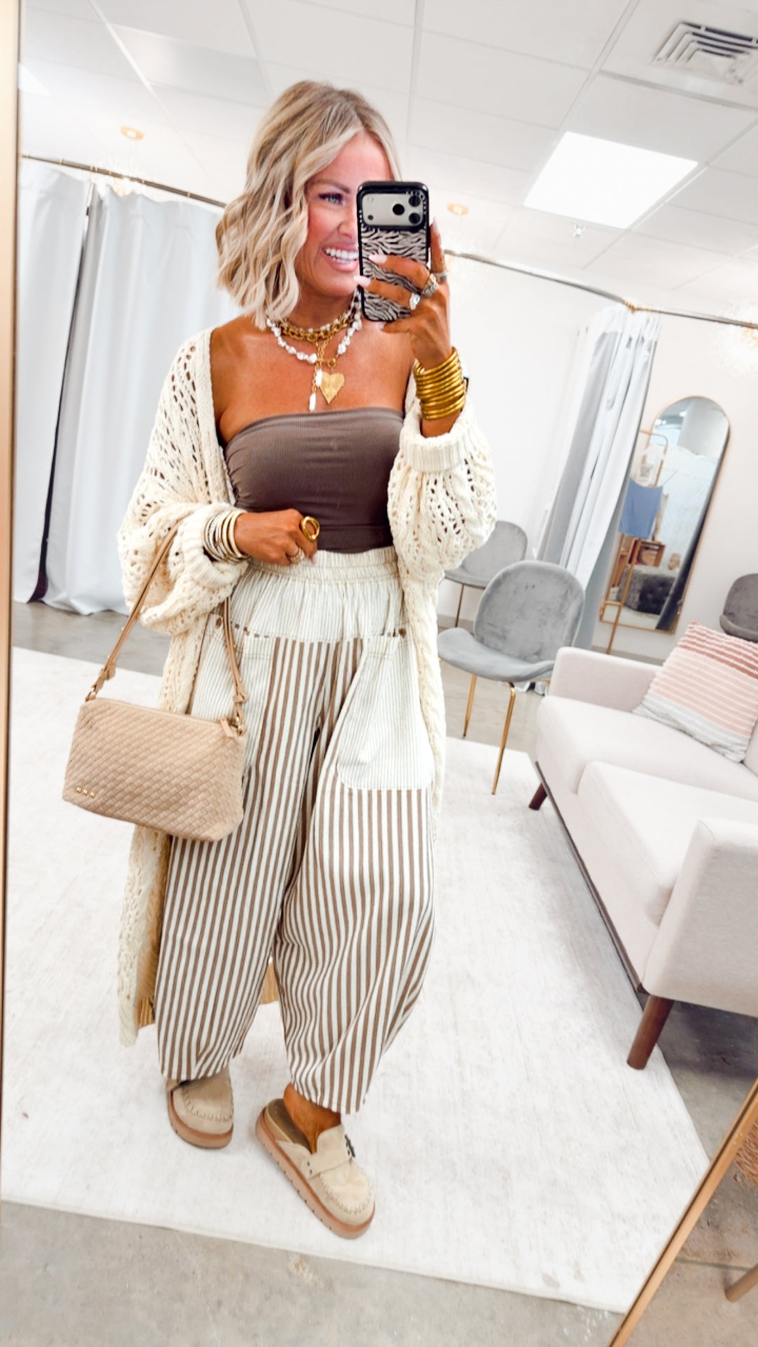 The Sable Balloon Pants-Mocha Mousse