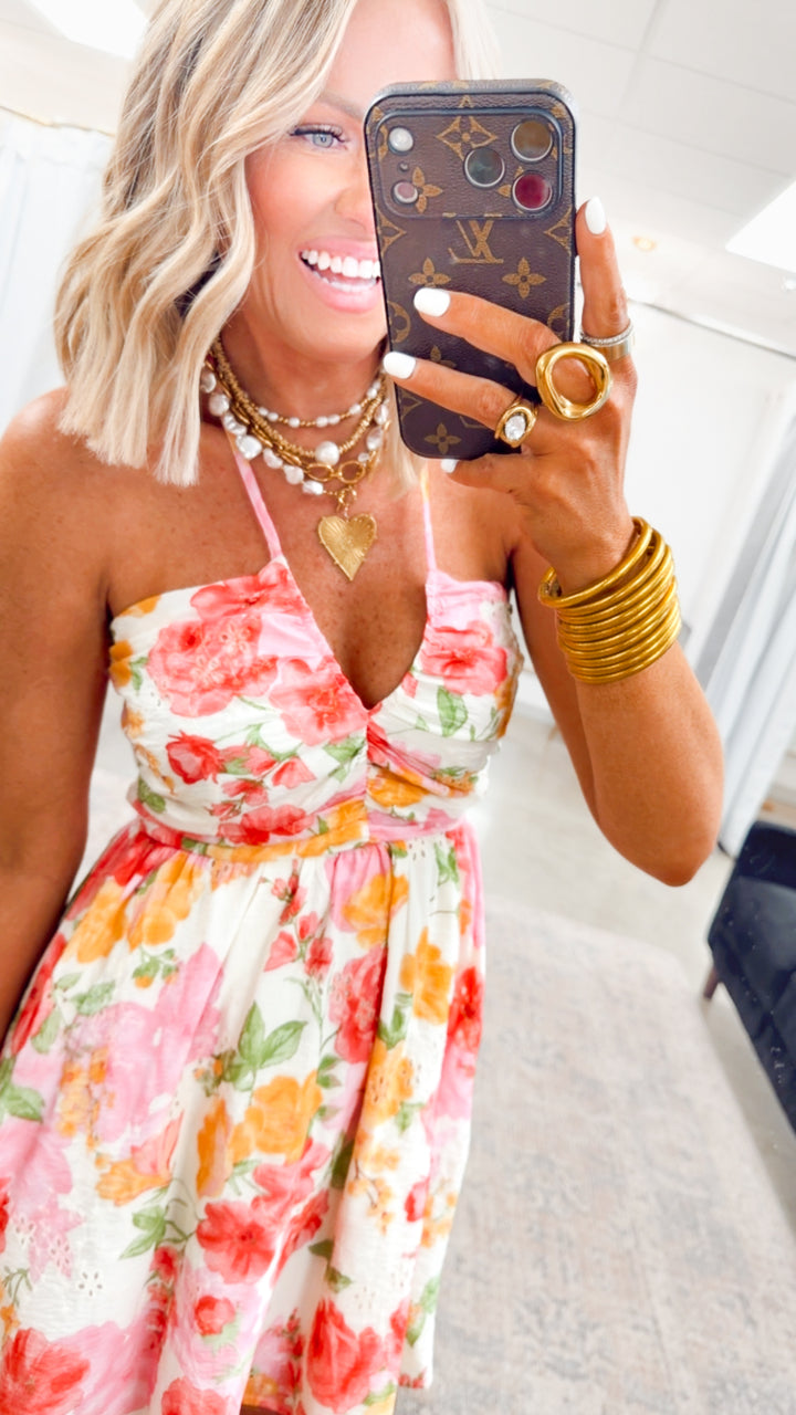 The Floral Whimsy Mini Dress