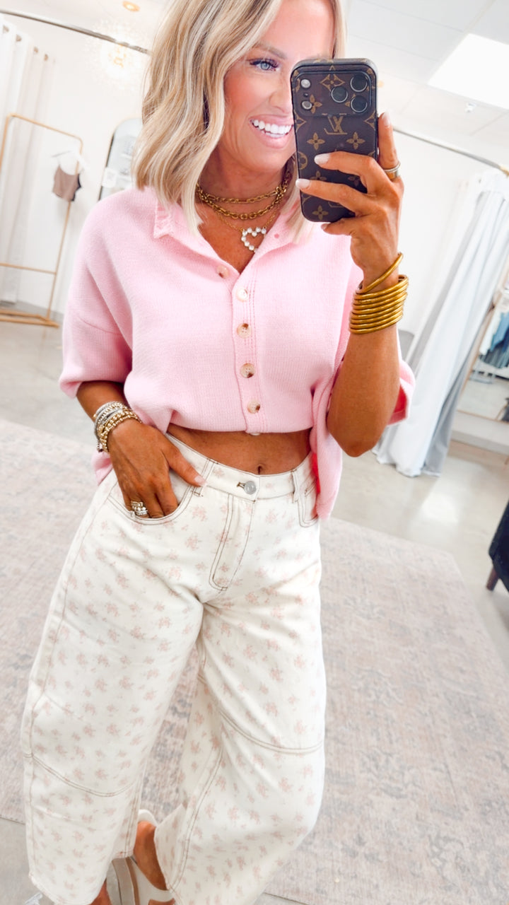 Meadow Bloom Barrel Jeans