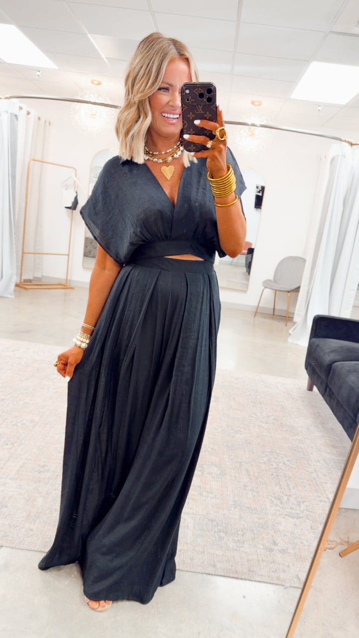 The Precision Two-Piece Set-Black
