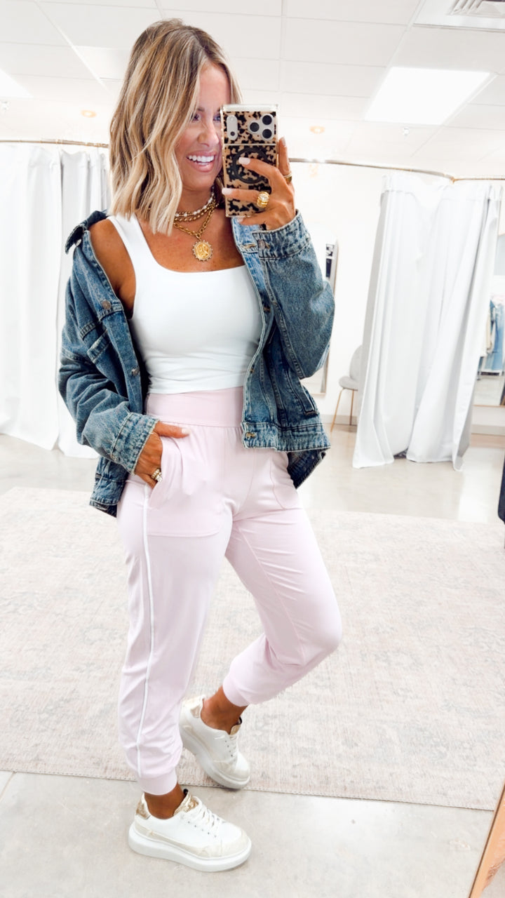 The Butter Flex Joggers-Sweet Pink