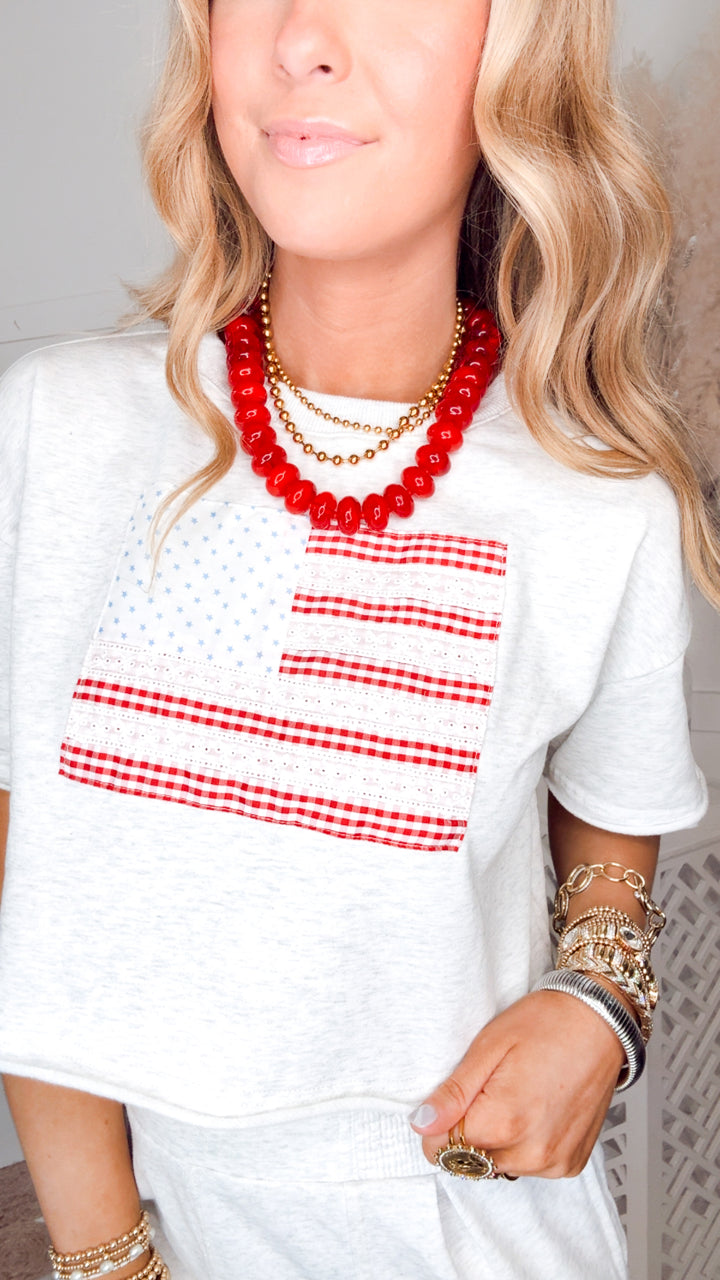 The Red, White & Cute Tee
