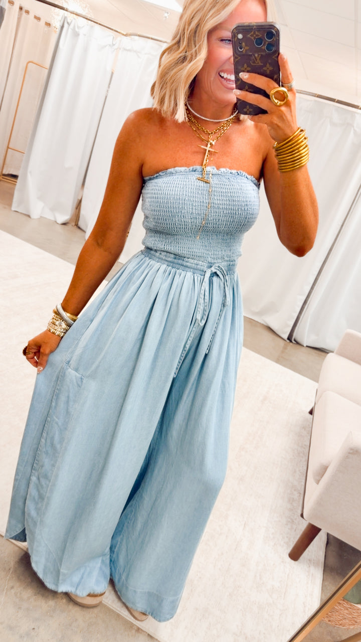 The Remi Tube Top Jumpsuit