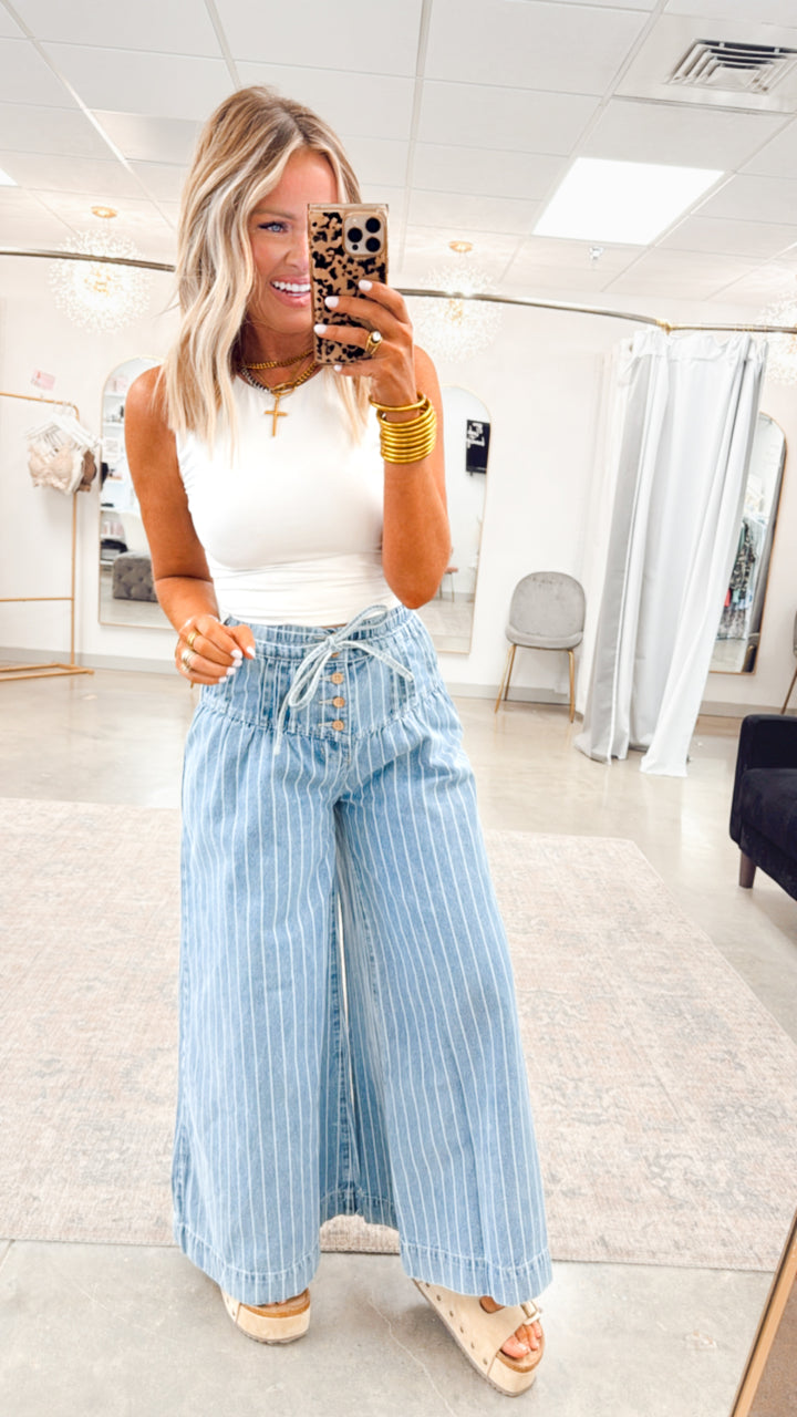 Paloma Striped Wide Leg Pants