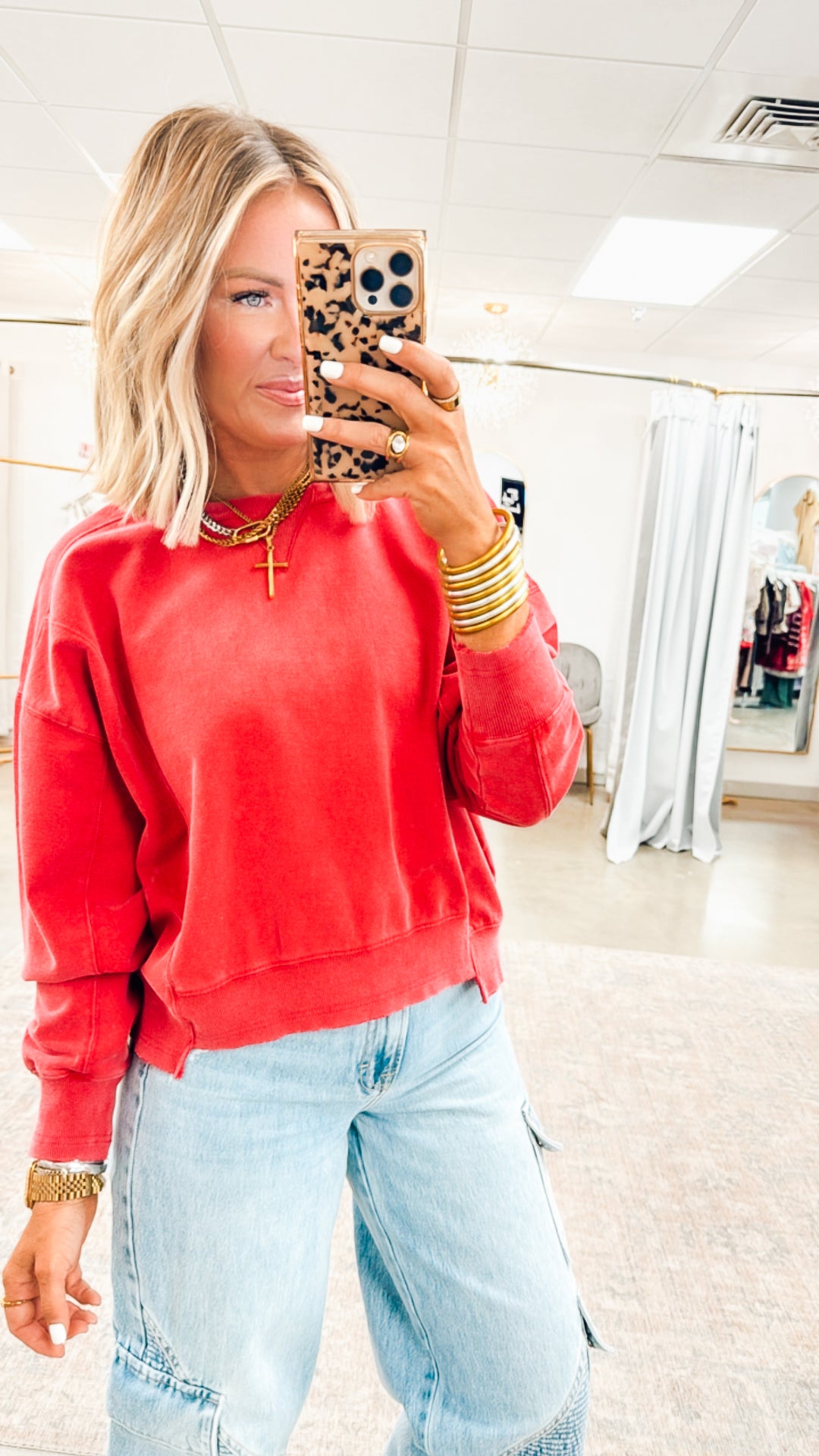 Darling Raw Edge Sweatshirt