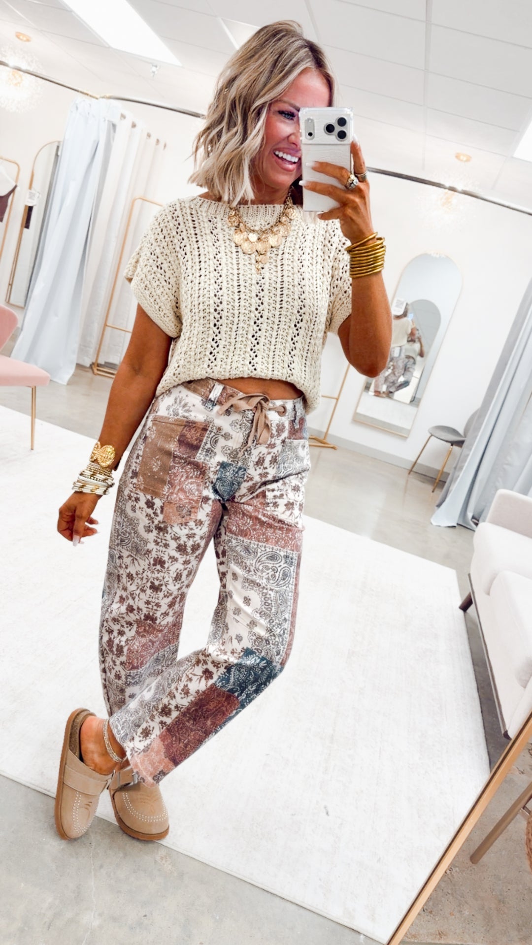 The Rustic Paisley Barrel Jean