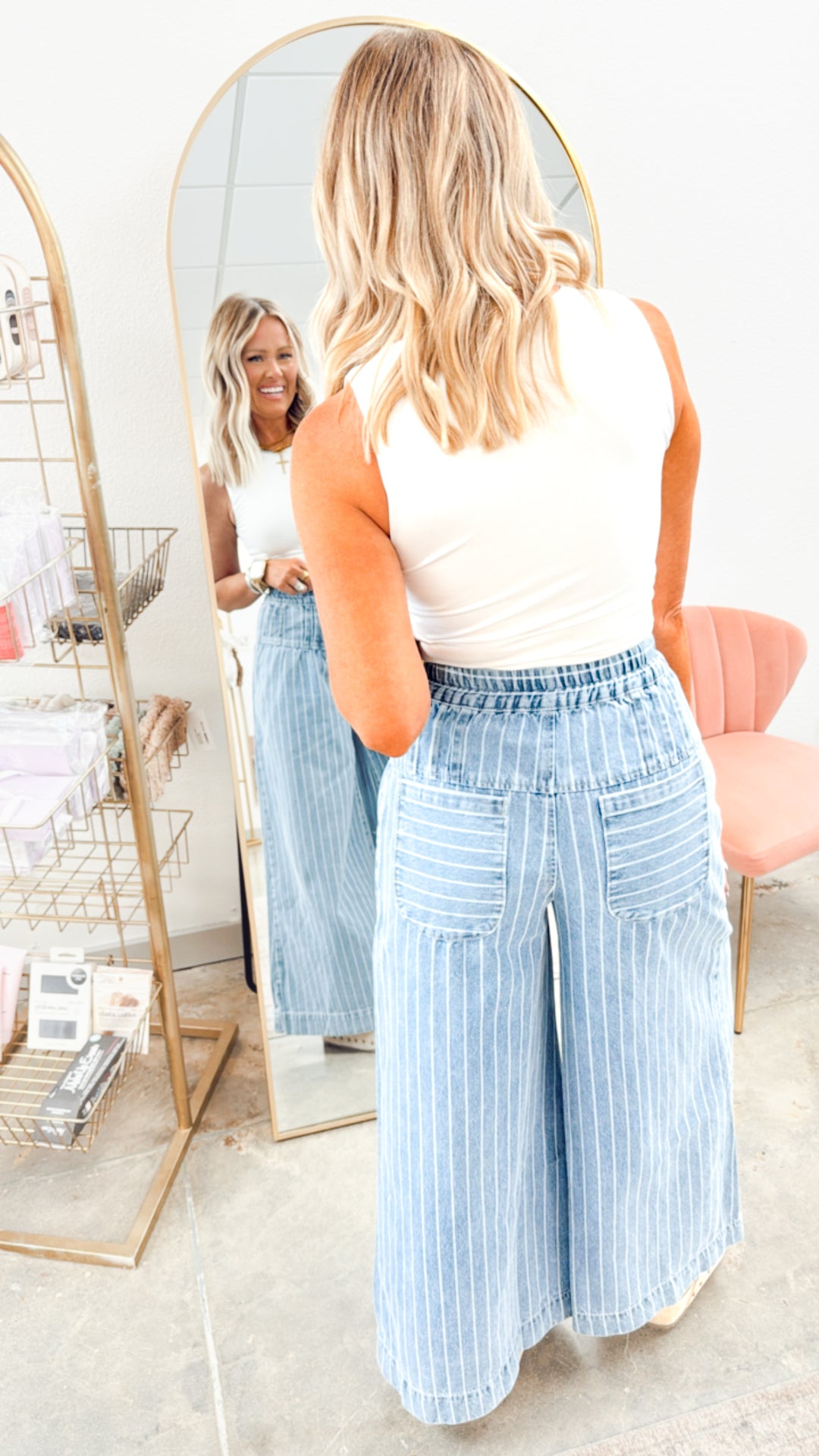 Paloma Striped Wide Leg Pants