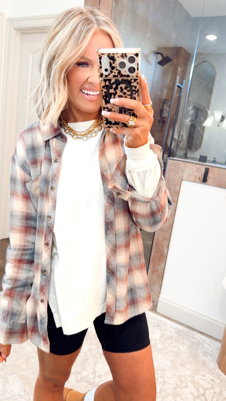 The Arden Plaid Top
