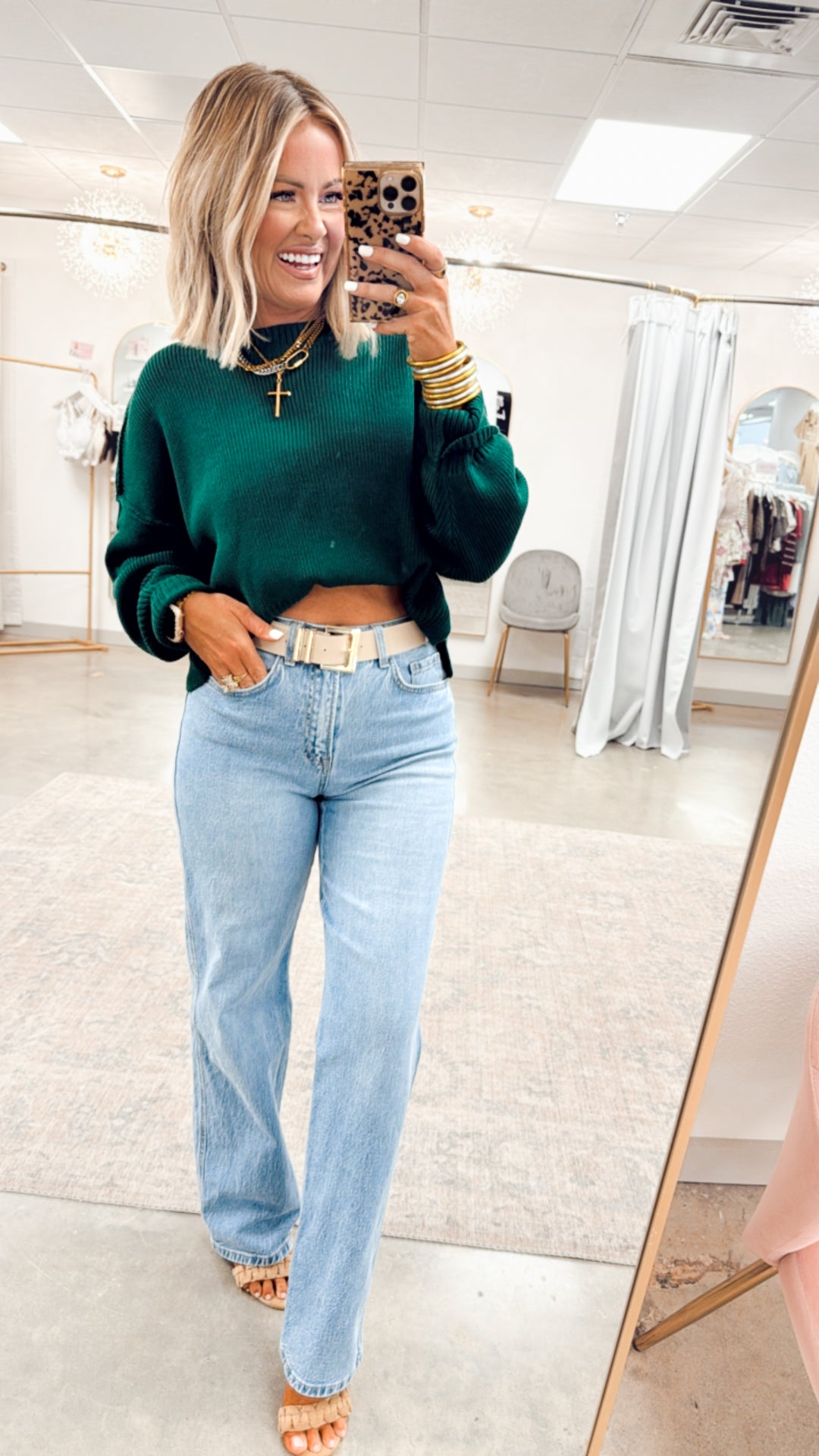 Gina Oversized Cropped Sweater