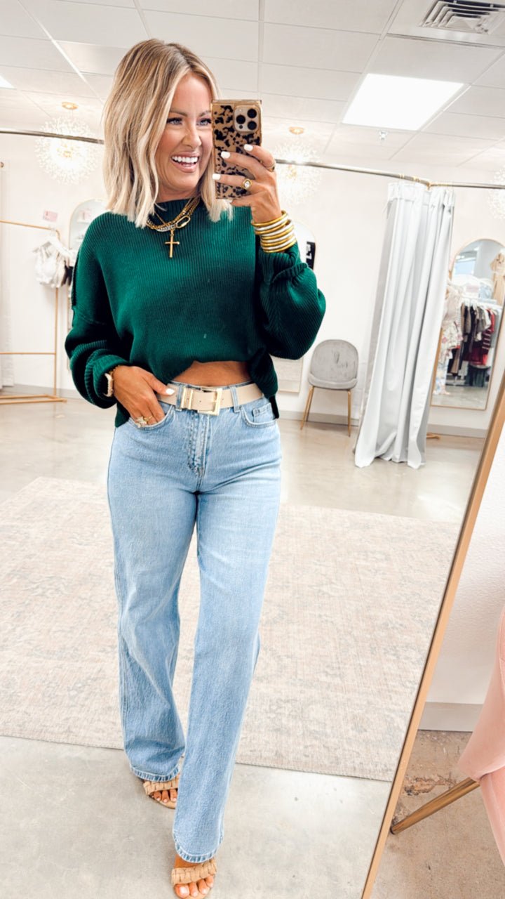 Gina Oversized Cropped Sweater