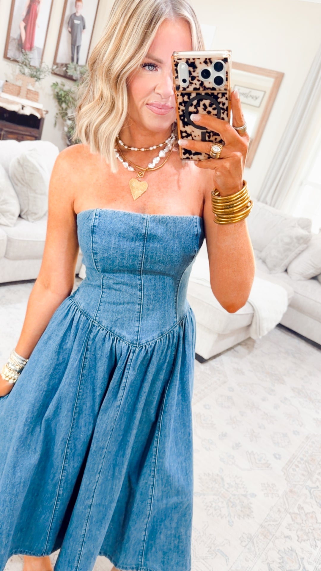 The Saddleback Denim Dress
