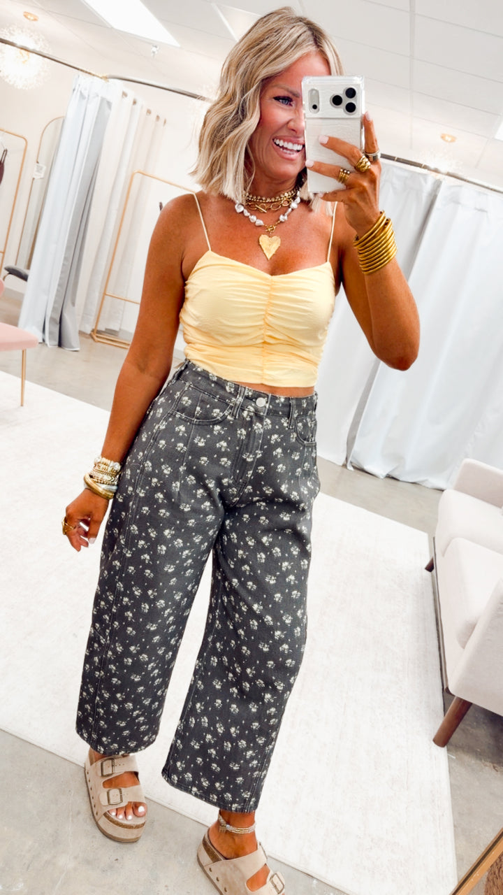 The Floral Barrel Jeans