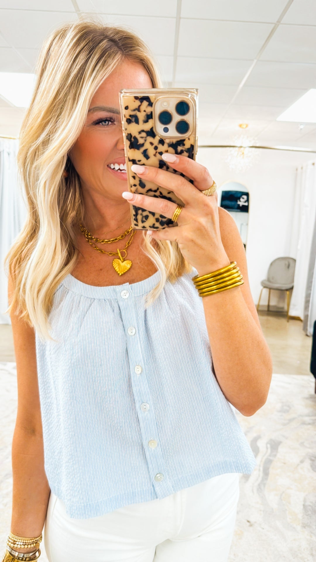 Sloane Seersucker Top