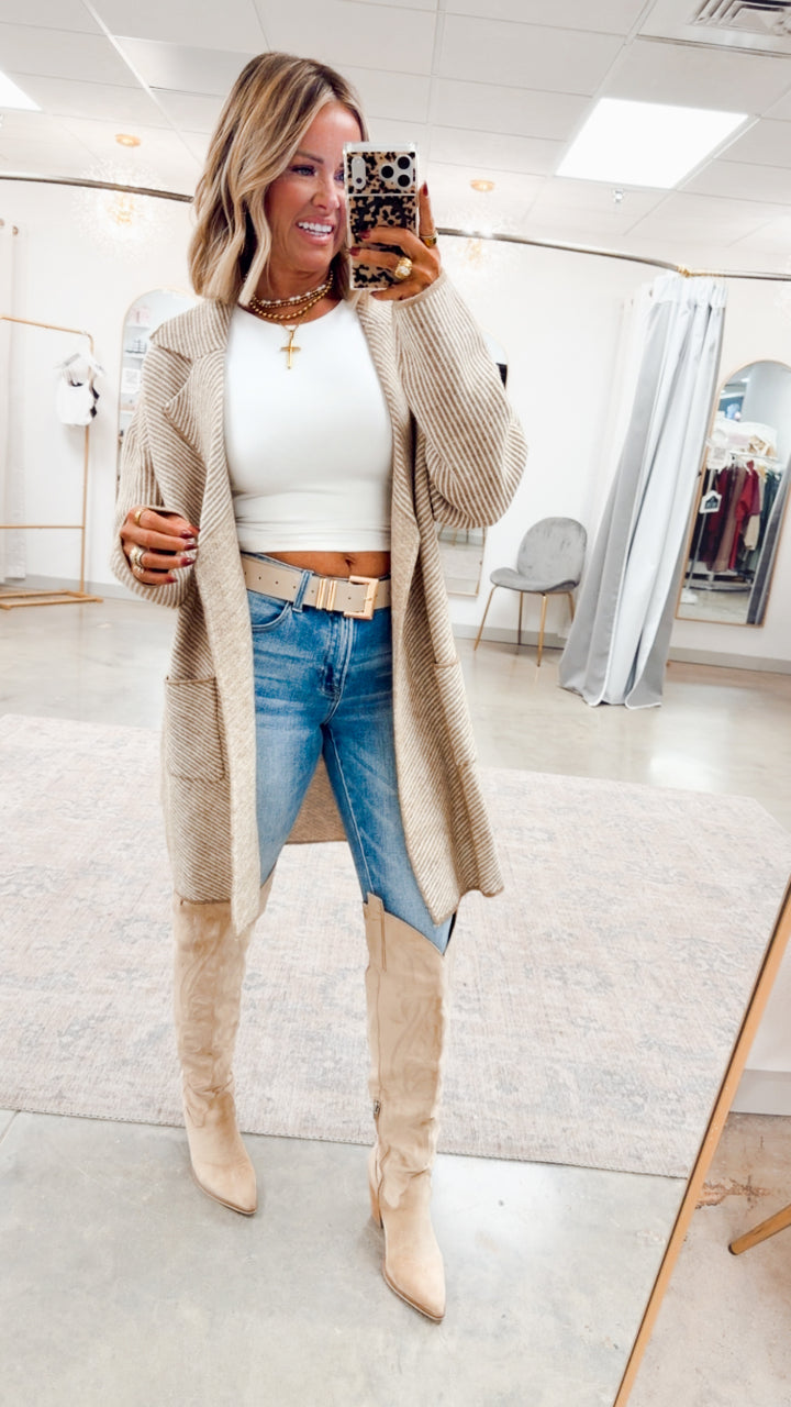 The Sutton Open Front Coat