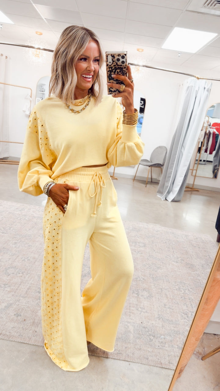 The Paloma Plush Set-Mellow Yellow