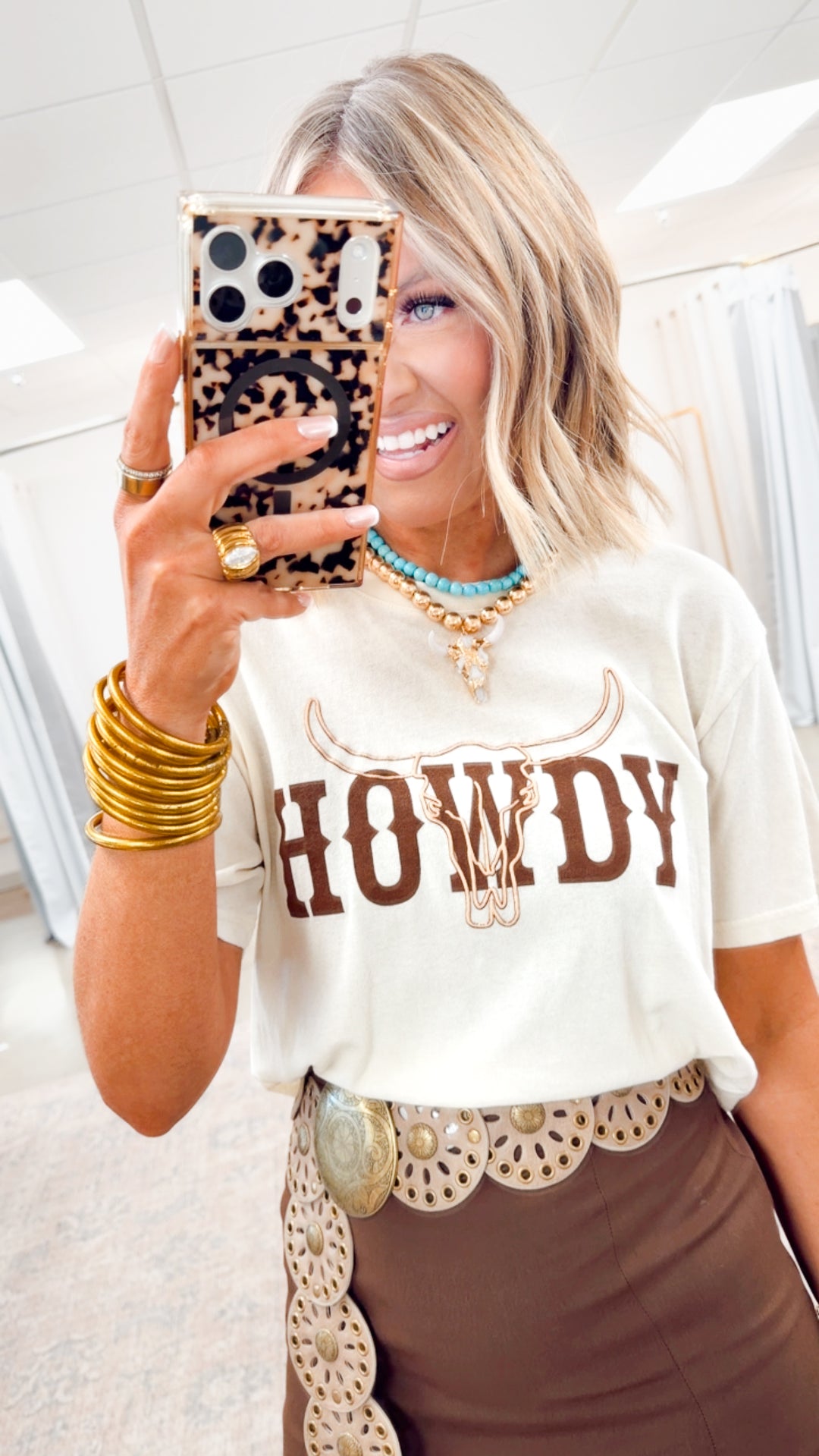Howdy Longhorn Tee-Bone