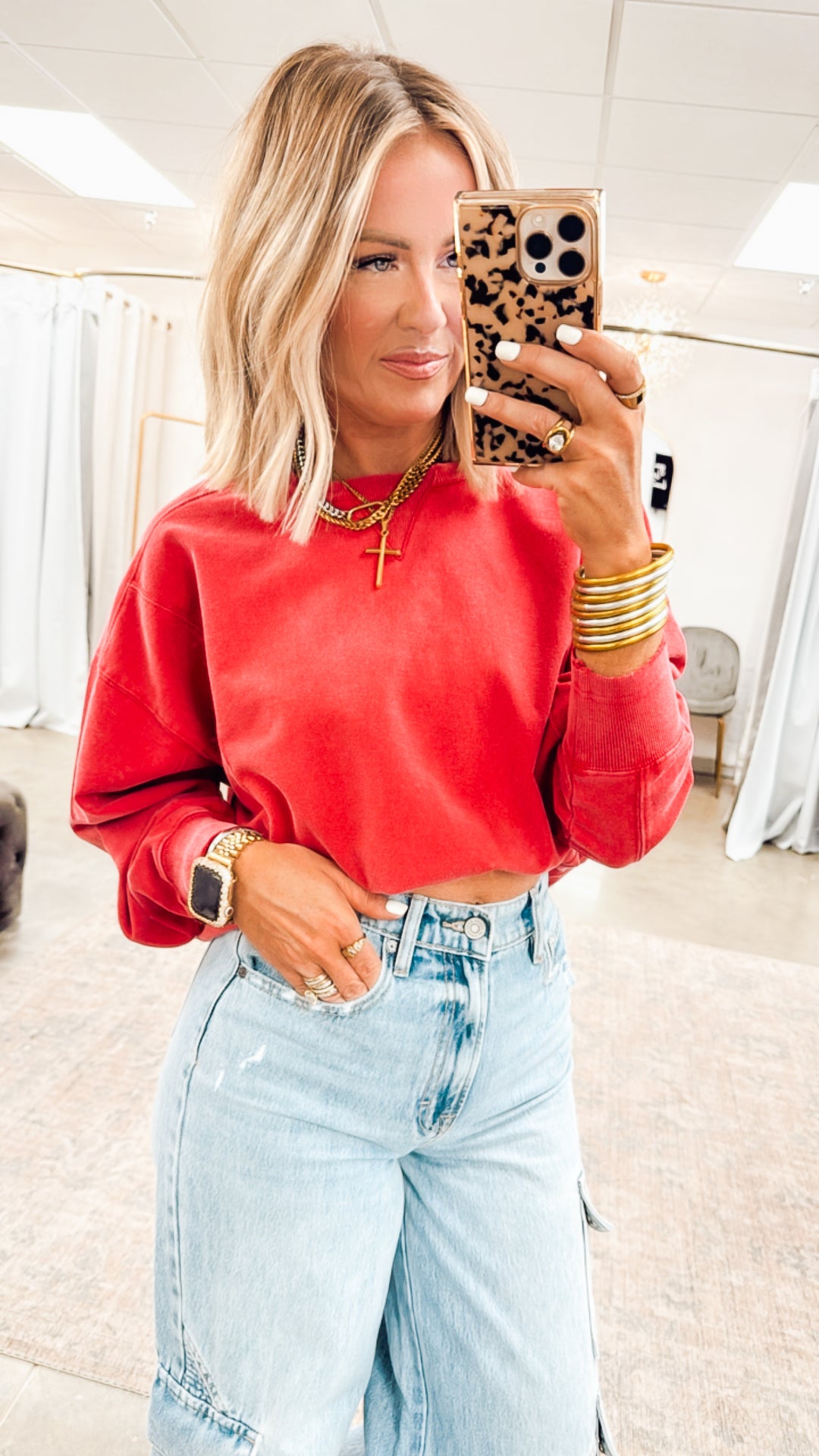 Darling Raw Edge Sweatshirt