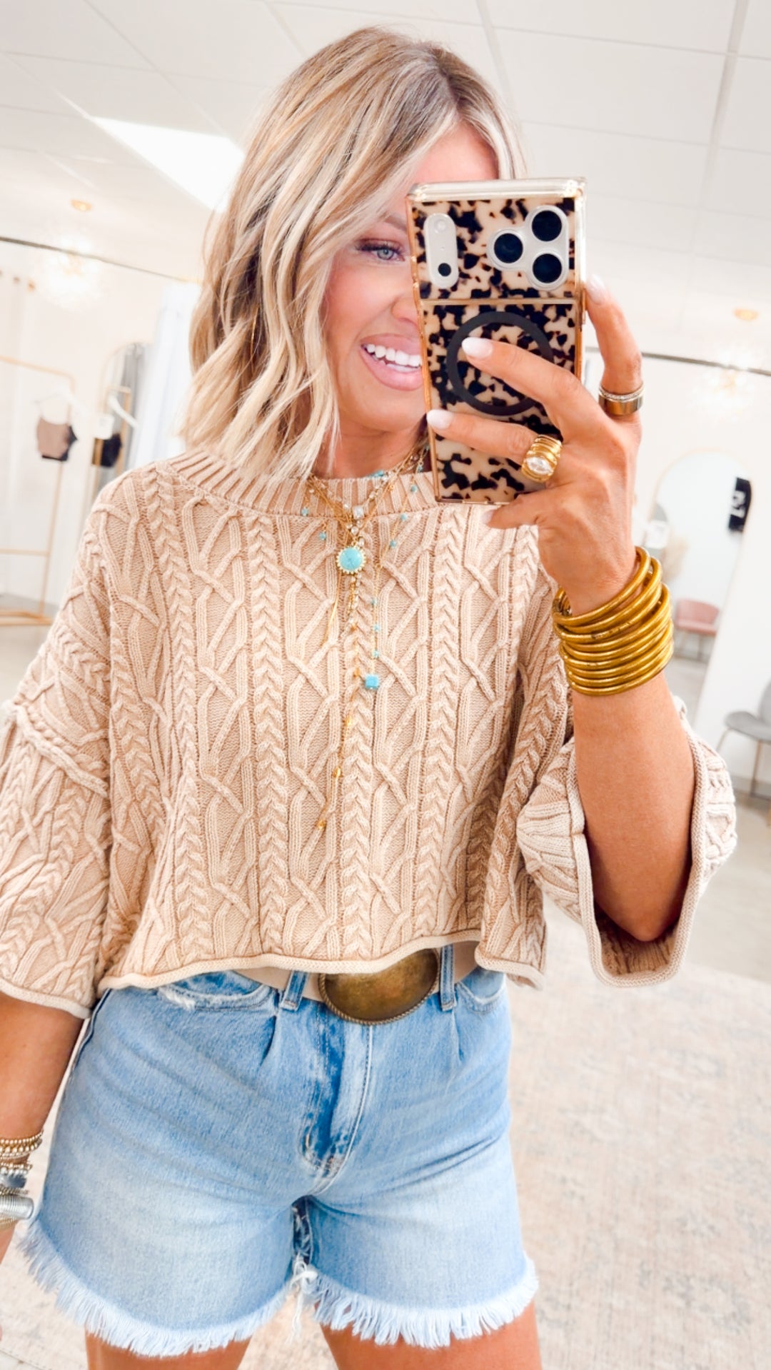 Afterglow Acid Wash Sweater