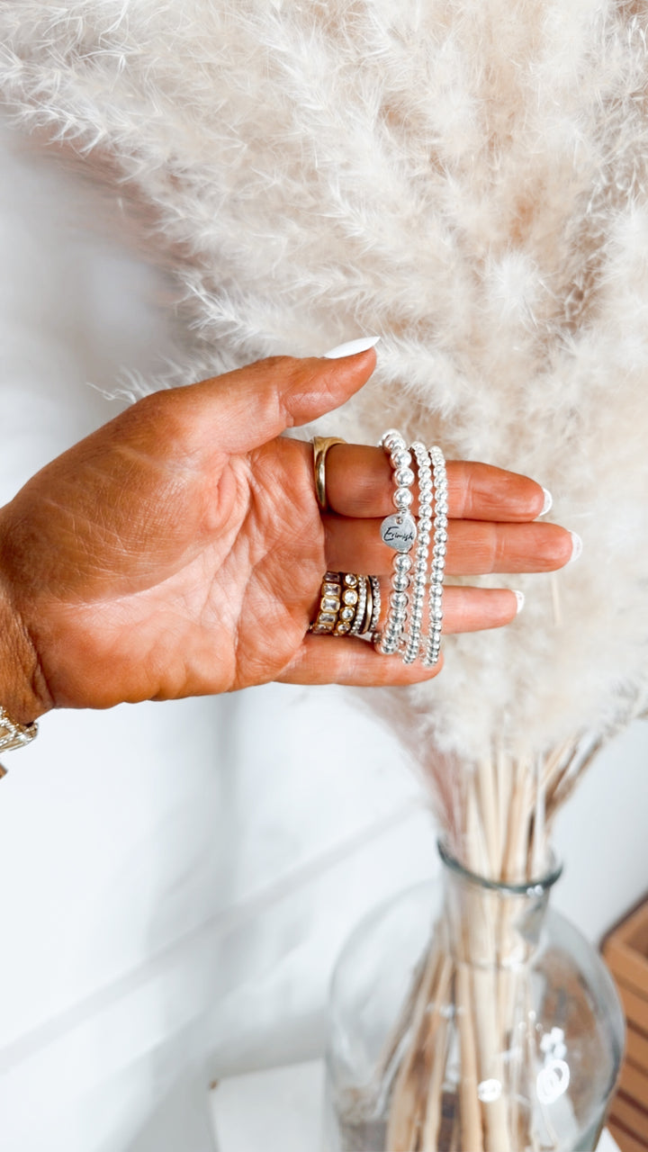 Erimish Stackable Bracelets (3)-Silver
