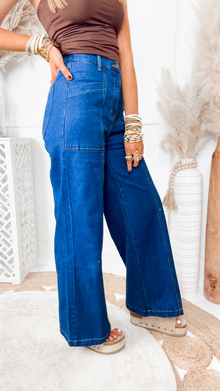 The Blue Crush Jeans-Washed Cobalt