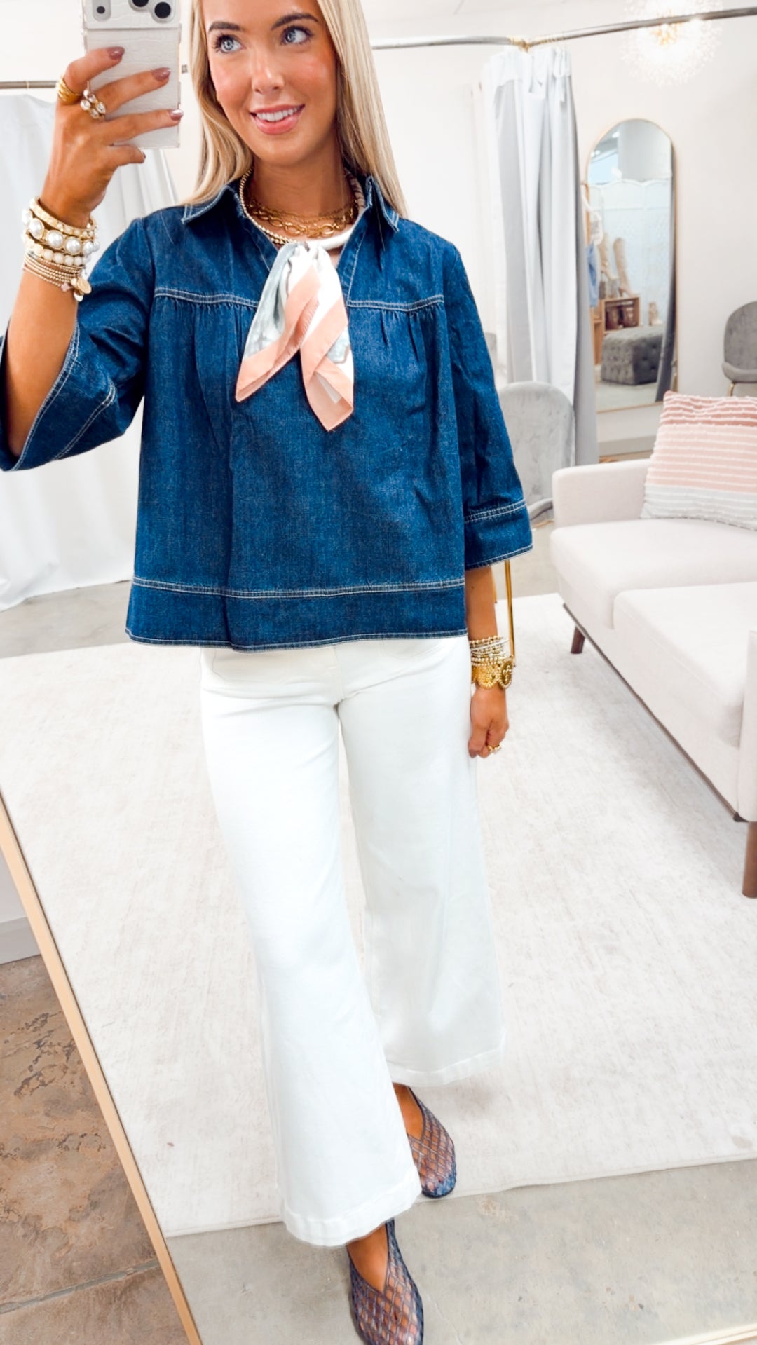 Denim Solace Top