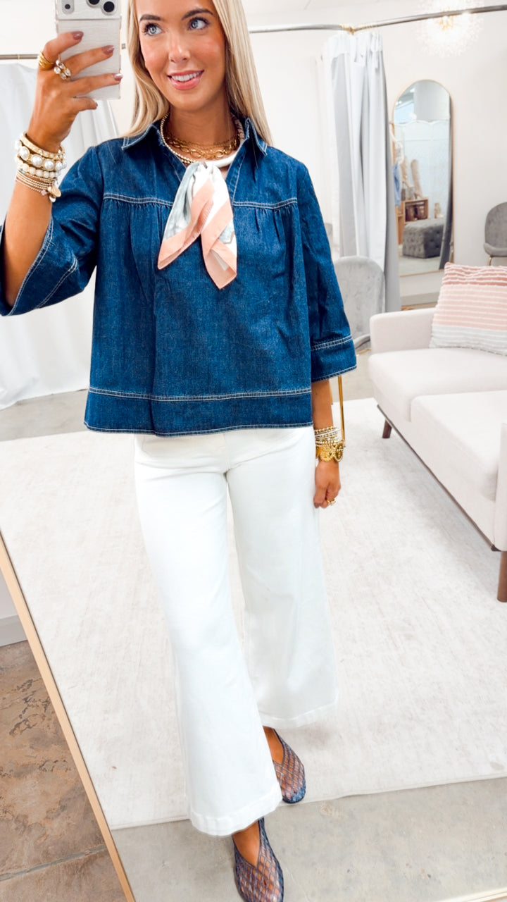 Denim Solace Top