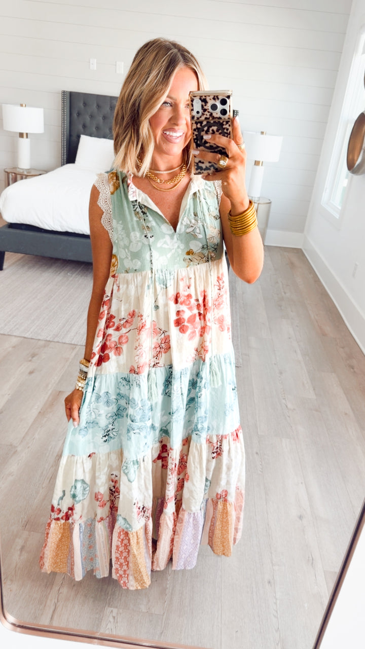 Patchwork Petal Dress